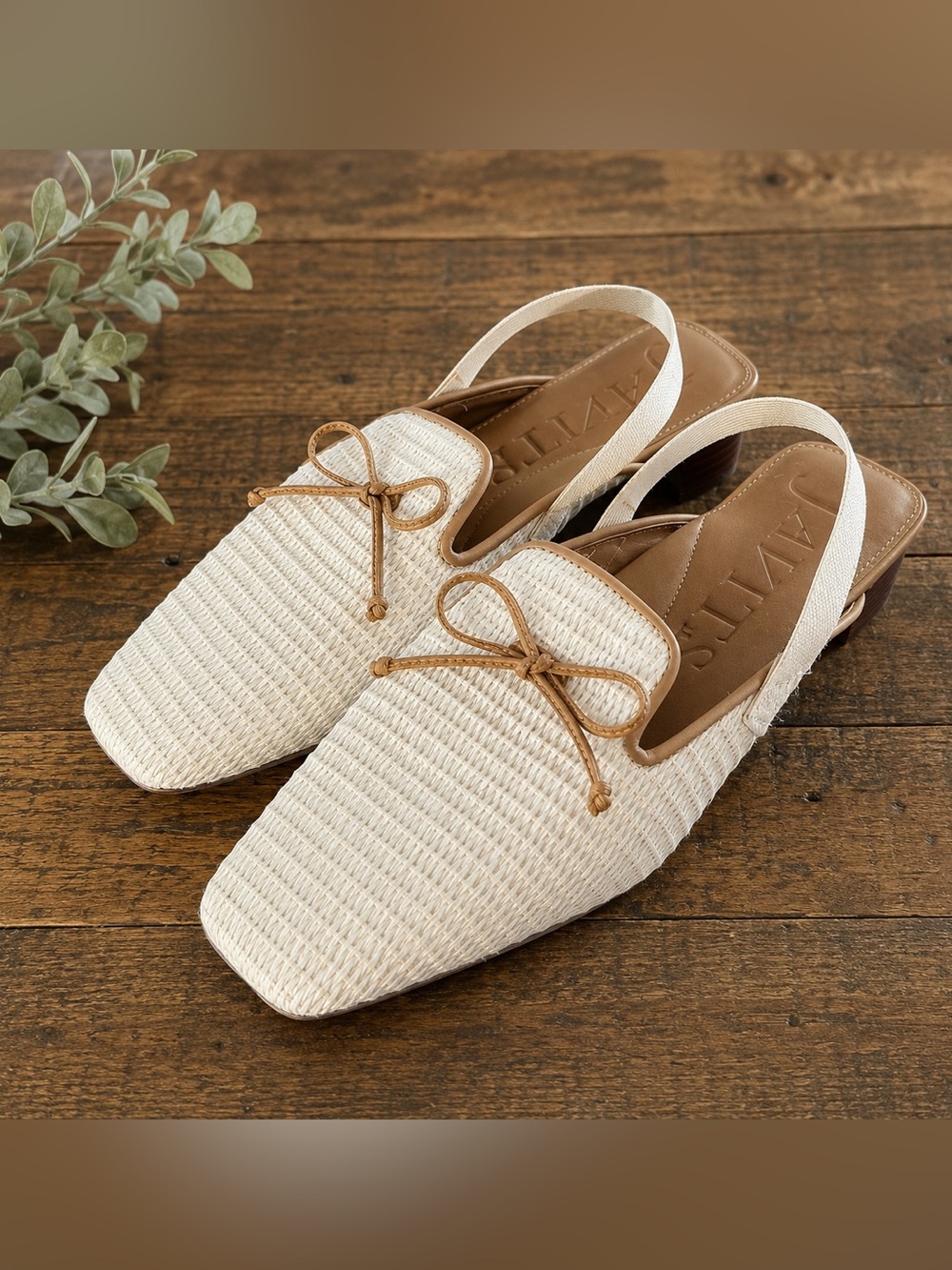 Eric Javits Isla Woven Slingback Mules Size 8.5